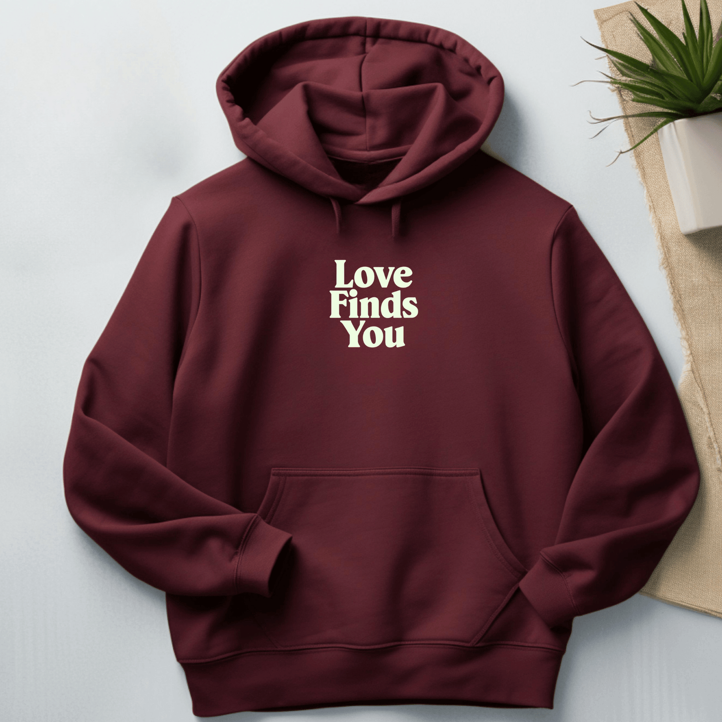Love Finds You Minimalist Hoodie