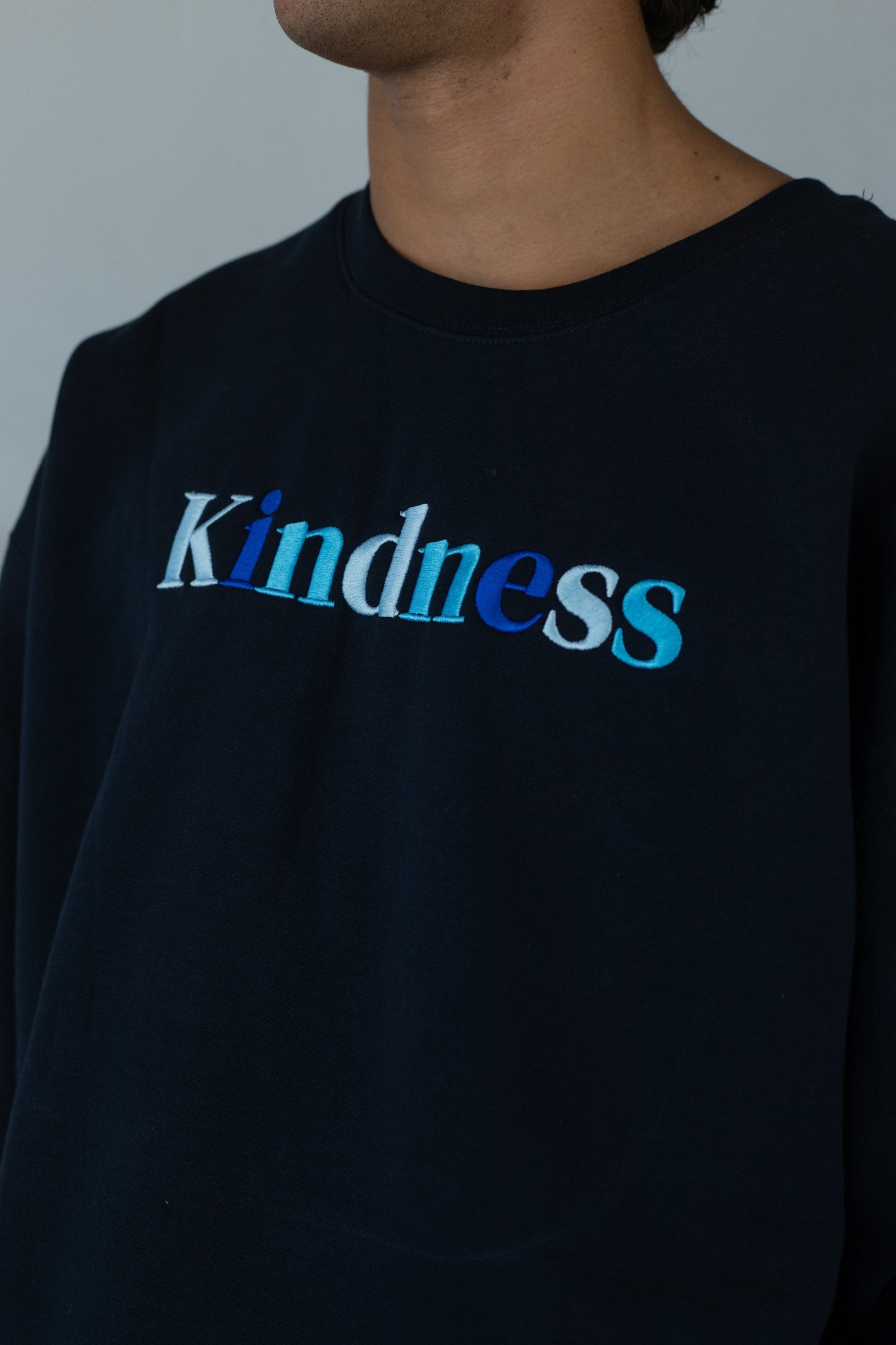 Kindness Crewneck | Navy